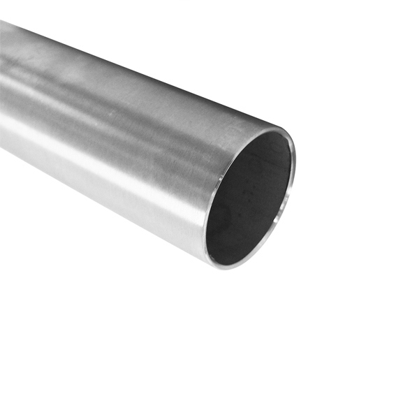 Edelstahl-Rundrohr 42,4 x 2,0mm - Korn 240 geschliffen