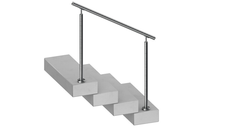 Handlauf-Set komplett - auch für Treppen (Schrägverlauf) geeignet!