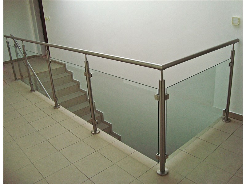 Glasklemmhalter (45x45mm) mit Platte für 42,4mm RR