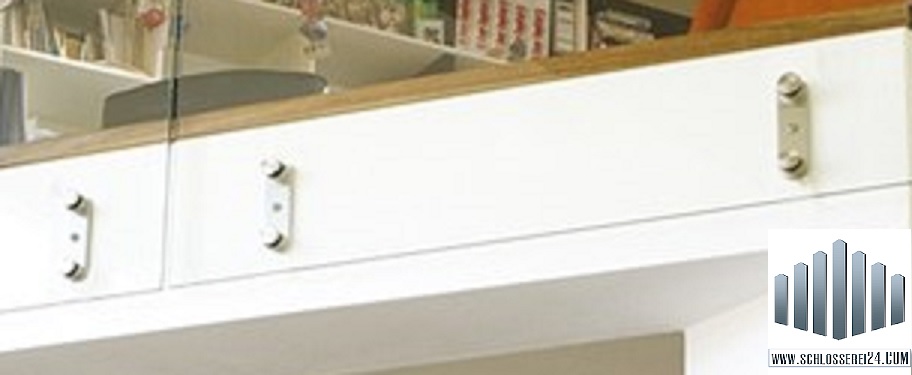 Glasklemmhalter "stirnseitig" für Glasscheibe - Ganzglasgeländer